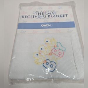 Owen Vintage Thermal Baby Blanket